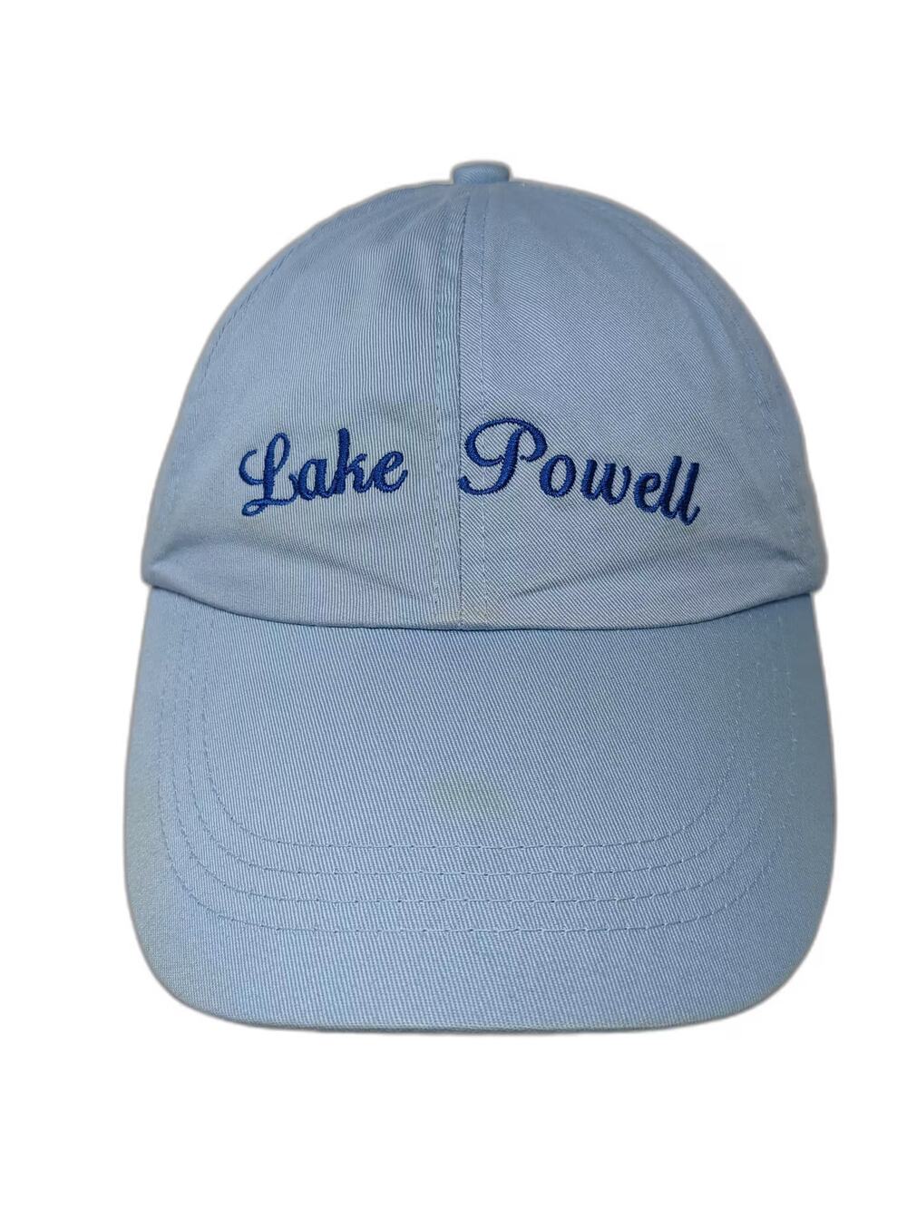 Sansegal Lake Powell Blue Baseball Cap One Size Embroidered Adjustable Strap Hat